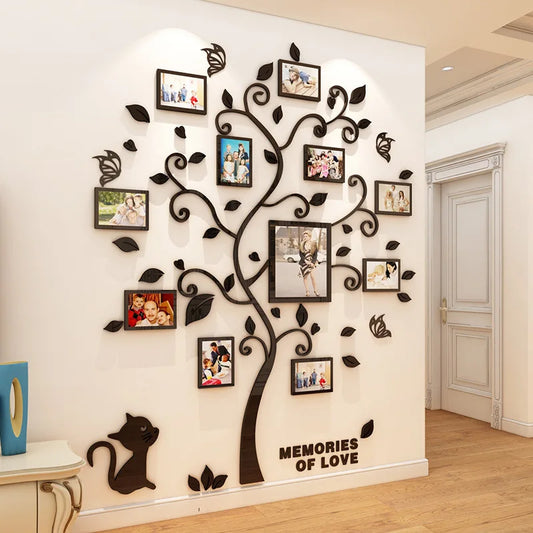 3D Acrylic Mirror Wall Stickers