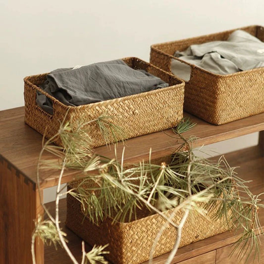 Zerolife Seagrass Woven Storage Basket