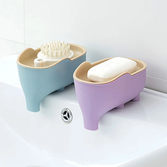 Double-Layer Elephant Soap Box