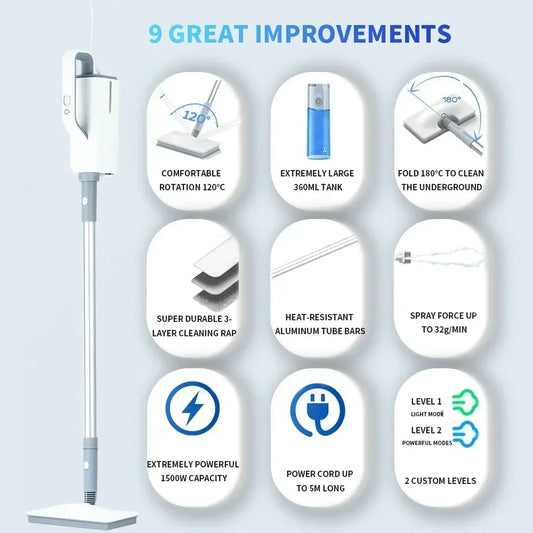 High-Temperature Steam Mop Cleaner