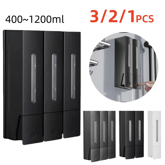 400ml Wall-Mounted Soap & Shampoo Dispenser