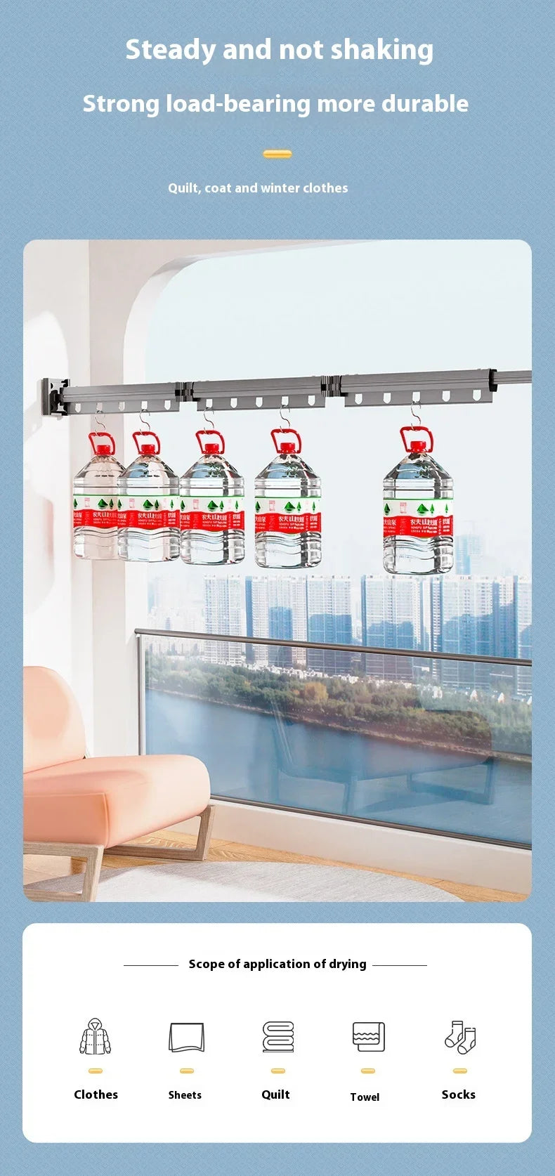 "360° Folding Wall-Mounted Clothes Drying