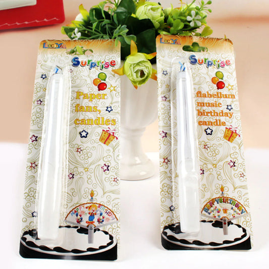 Joker Birthday Candle – Clown Pattern Fan Banner Cake Decoration Candle