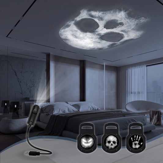Skull Projection LED Night Lamp