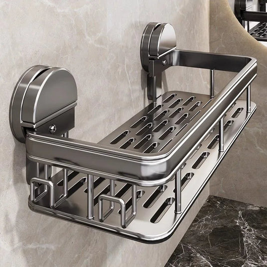 Suction Cup Bathroom Storage Rack