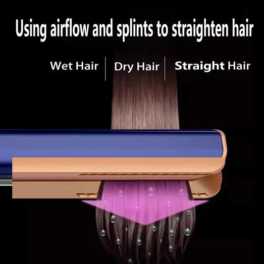 2-in-1 Hair Dryer & Straightener with Negative Ion