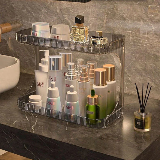 Double-Layer Bathroom Storage Rack