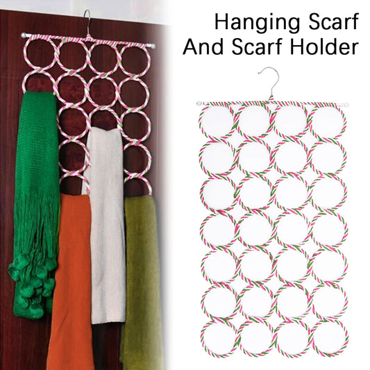 28-Hole Scarf & Tie Organizer Hanger