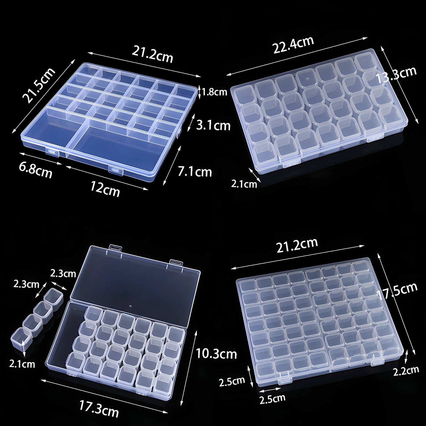 26/28/56 Grids Plastic Organizers Box