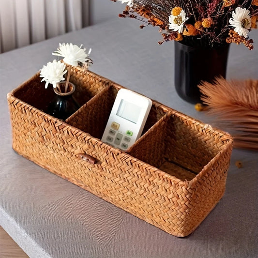 Handcrafted Woven Partition Storage Box