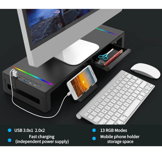 Multifunctional RGB Monitor & Laptop Stand