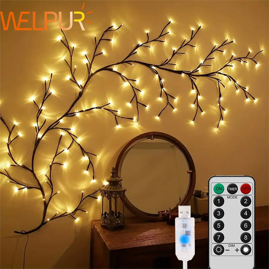 96LED Willow Vine Tree Branch Light
