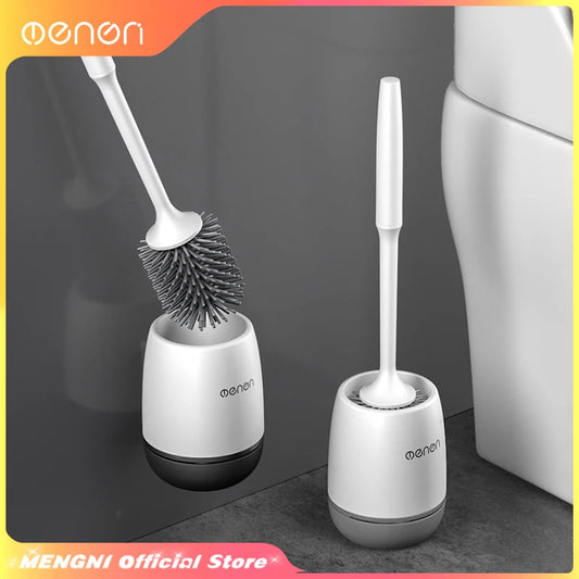 MENGNI Silicone Toilet & Bathroom Cleaning Brush