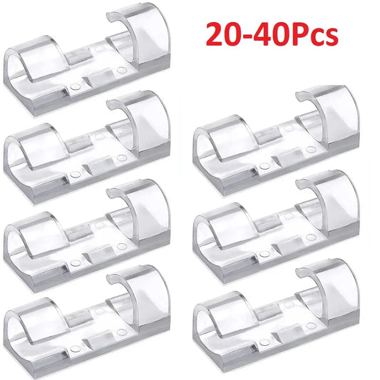 20-40PCS Cable Organizer Clips Set