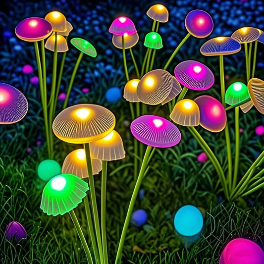 Dual Mode Solar Mushroom LED Light