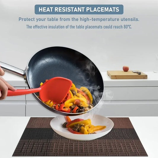 Woven Vinyl Placemats Set