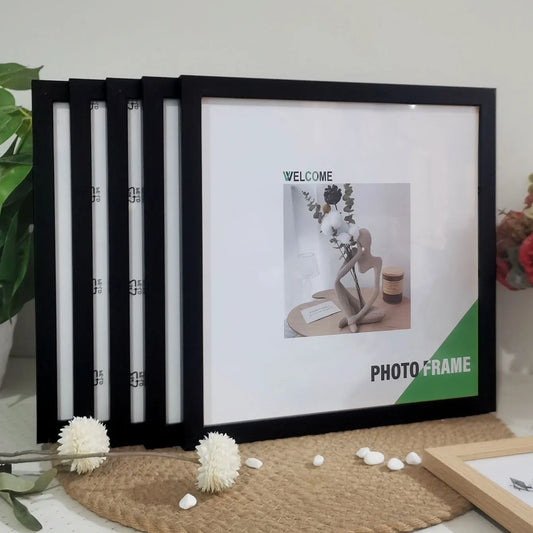 5pcs Square Wooden Photo Frame Set