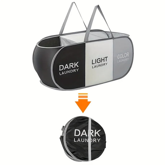 Foldable Mesh Laundry Basket โ Breathable with Handles