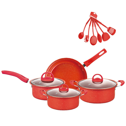 13-Piece Non-Stick Cookware & Kitchen Utensil Set