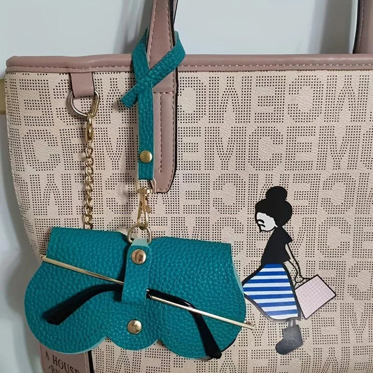 Litchi Embossed Glasses Case