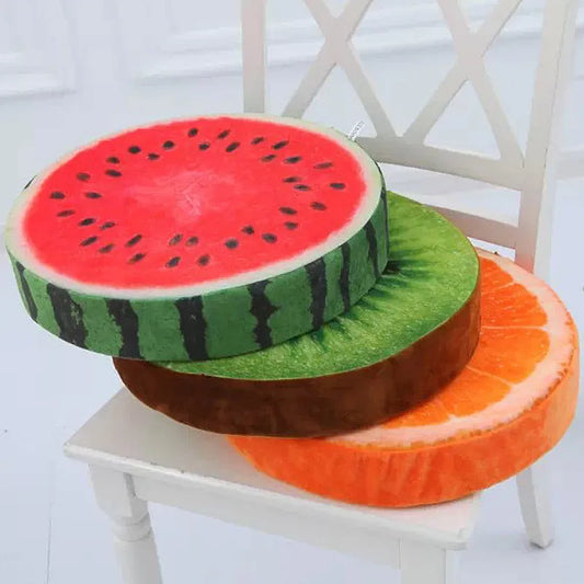 3D Fruit Throw Pillow Stuffed Cushion