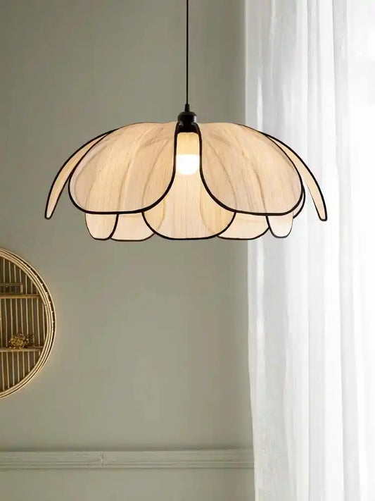 Vintage Hand-Woven Lotus Pendant Lamp
