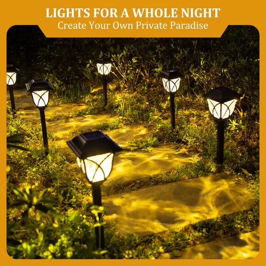 2PCS Solar LED Lawn & Garden Lights
