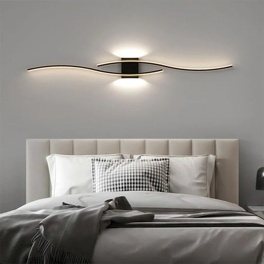 Modern Double Curve LED Wall Lamp