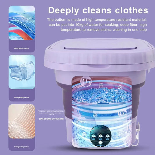 8L Foldable Mini Portable Washing Machine