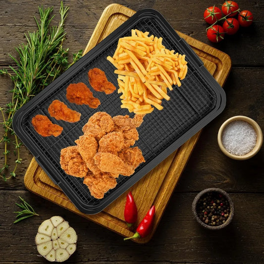 1 Set Stainless Steel Black Baking & Frying Pan