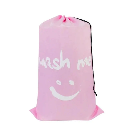 Smile Shape Nylon Laundry Bag Wash Me