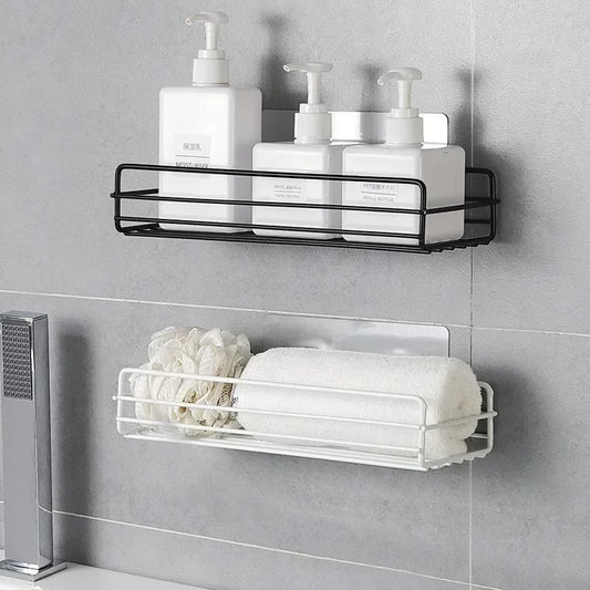 Japanese-Style Wrought Iron Bathroom Shelf