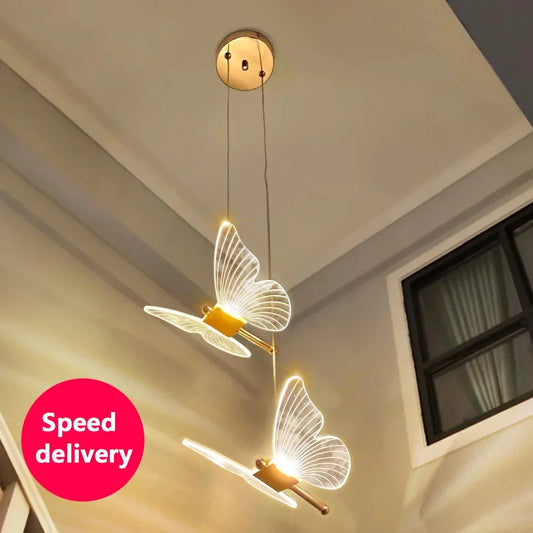 LED Modern Butterfly Pendant Light