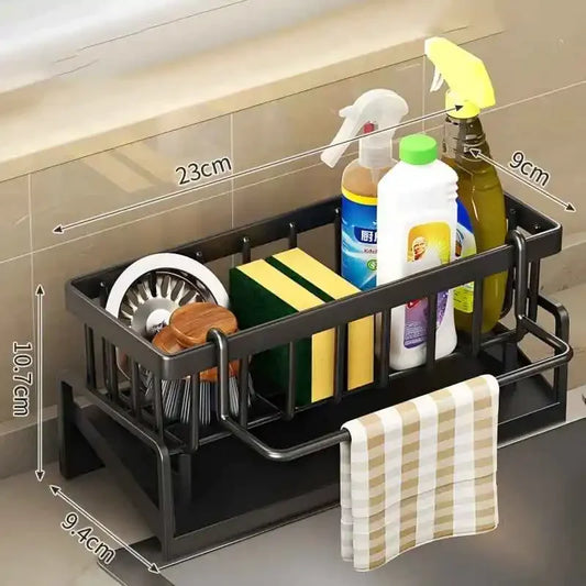 No-Punch Kitchen Sink Storage Rack