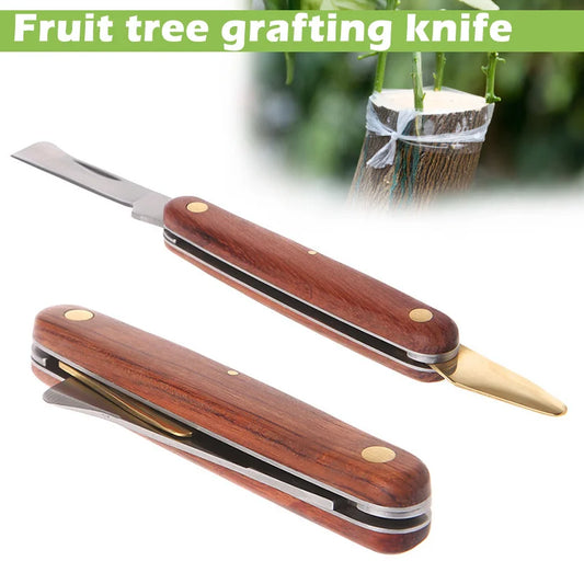 Foldable Grafting Cutter Tool – Professional Stainless Steel Pruning & Grafting Knife for Gardening