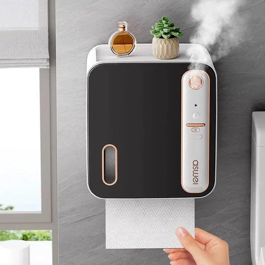 Intelligent Aromatherapy Toilet Paper Holder & Storage Box