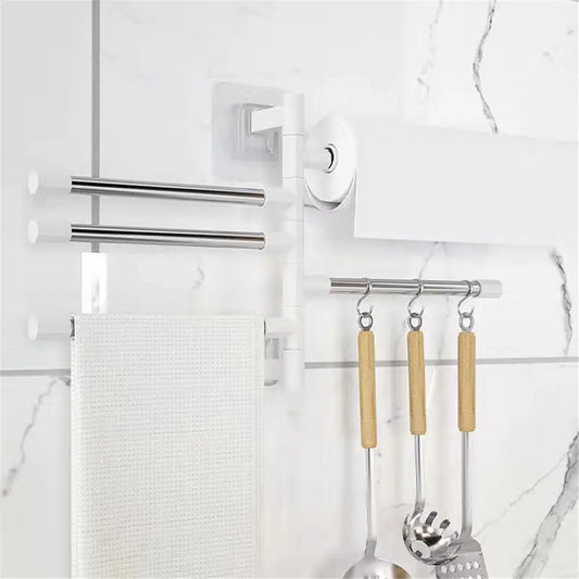 Rotatable Swing Arm Towel Rack