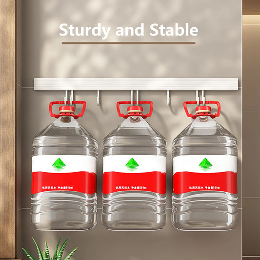 No-Punch Wall-Mounted Kitchen Hook Rack