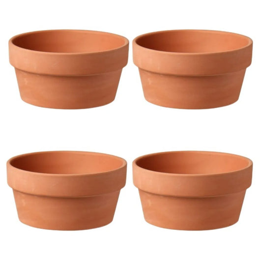 6pcs Terracotta Flower Pots 3.5"x2.2" – Clay Planters with Drainage for Cactus & Succulent Plants