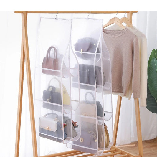 Hanging Multi-Layer Transparent Bag Organizer