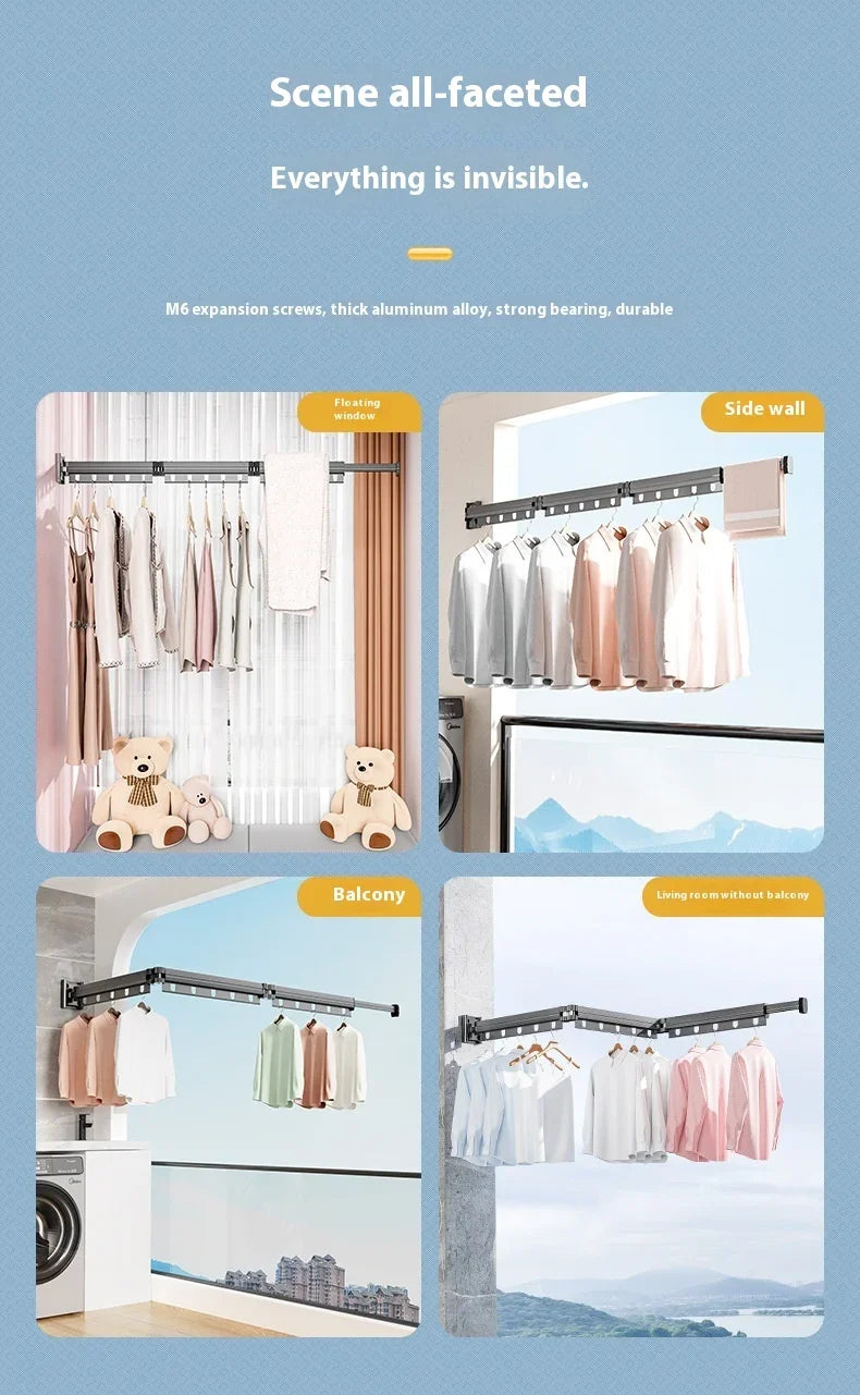 "360° Folding Wall-Mounted Clothes Drying