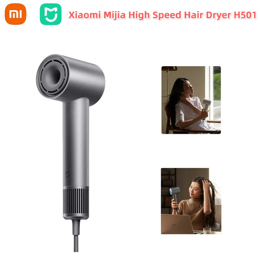 XIAOMI H501 High-Speed Hair Dryer – Negative Ion Hair Care, 220V with EU Adapter