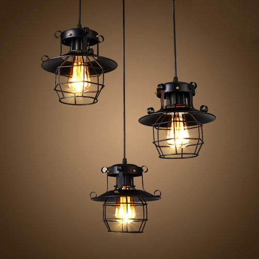 Industrial Retro Restaurant Pendant Lamp