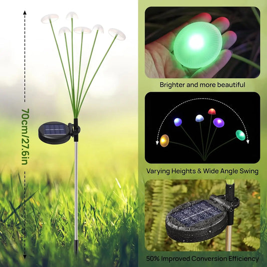 Dual Mode Solar Mushroom LED Light