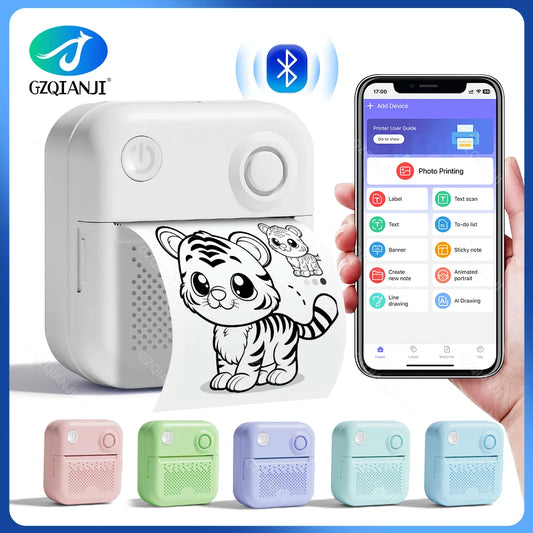 GZQIANJI D3 Mini Portable Printer