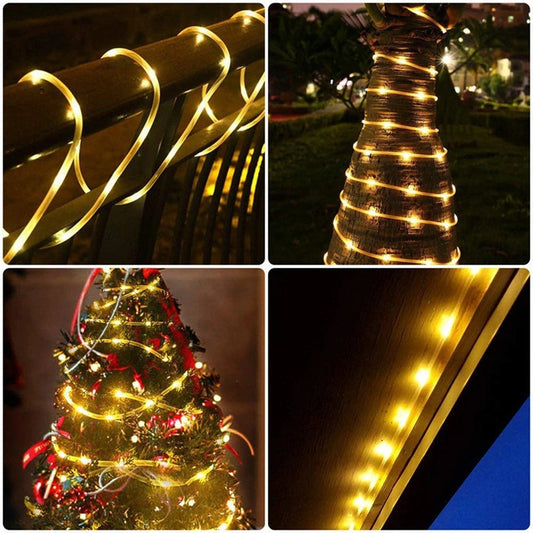 Solar Rope LED Lights with 8 Modes
