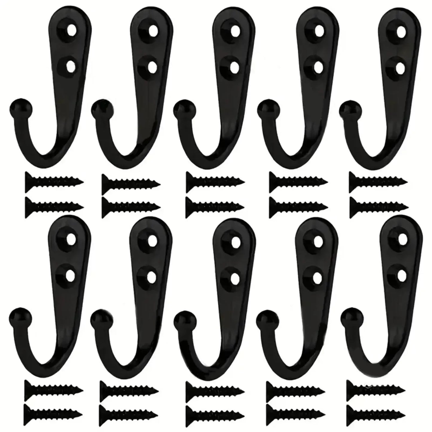 10Pcs Retro Wall Hooks Hangers