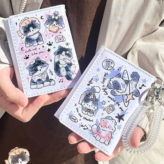 PU Leather Cute 3-Fold Wallet