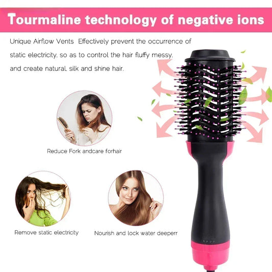 4-in-1 Hair Straightener & Hot Air Styling Comb