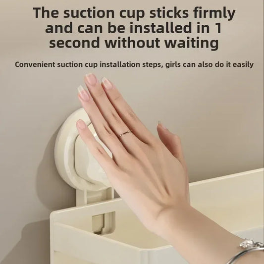 Suction Cup Kitchen & Bathroom Shelf